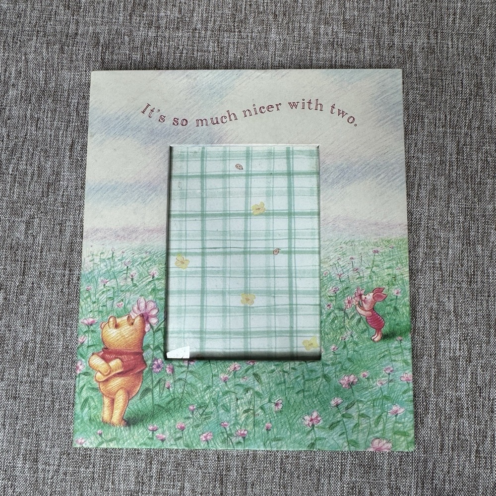 Simply Poo 7" x 6" Winnie the Poo 'It's So Much Nicer with Two' Picture Frame
